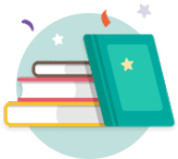 Books Circle Teal