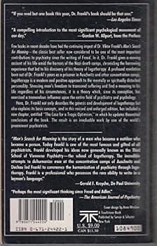 Man's Search for Meaning: An Introduction to Logotherapy